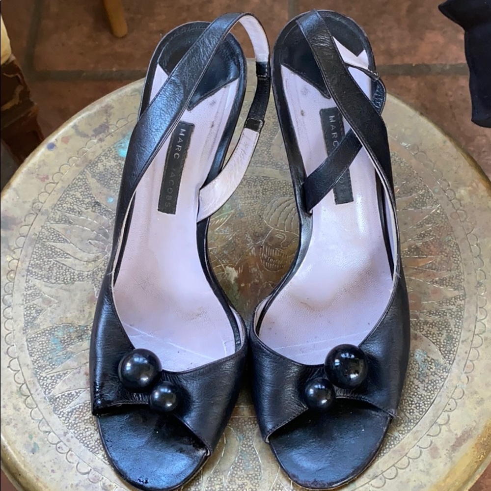 Marc Jacobs peep toe heel